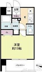 プライマル新大阪 10階1Kの間取り