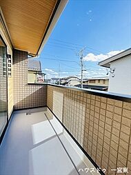 一宮市木曽川町黒田字北宿：バルコニー