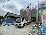 上棟しました！家のシルエットが見えてくると、完成が近づいているのを実感できますね♪