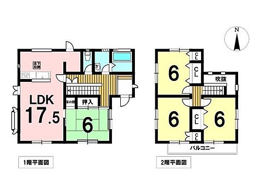 間取り 四日市市桜花台2丁目　中古一戸建て