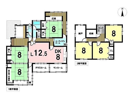 間取り 桑名市筒尾7丁目 中古一戸建て