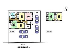 四日市市小林町　中古一戸建て 5SDKの間取り