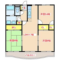 間取図画像 3LDK