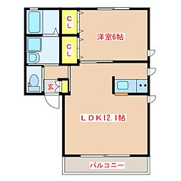 間取図画像 1LDK