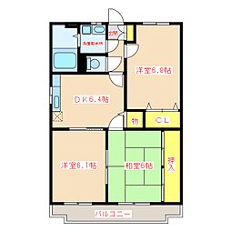 グランドステージ石神 3DKの間取図画像