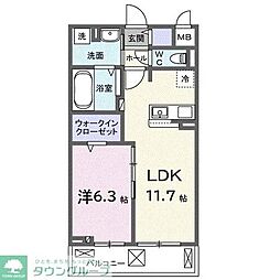 間取図画像 1LDK