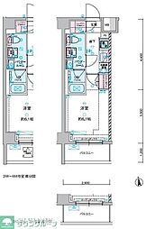 GENOVIA谷塚 1Kの間取図画像