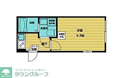 セゾン・ド・シュシュ 1Kの間取図画像