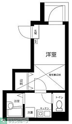 エマノンフラット扇大橋 1Kの間取図画像