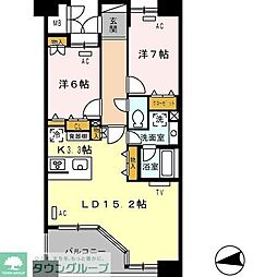 ロイヤルパークス西新井 2LDKの間取図画像