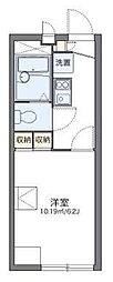 レオパレスバリオヴェルデ 1Kの間取図画像