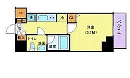 AZEST北千住 1Kの間取図画像