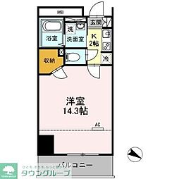 RoyalKJ 1Kの間取図画像