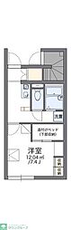 レオパレスRoseInn 1Kの間取図画像