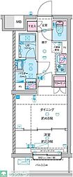 GENOVIA竹ノ塚 1DKの間取図画像