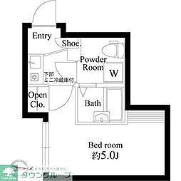 Fortuna北千住 1Kの間取図画像