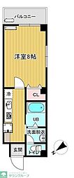 シャルマン谷塚5 1Kの間取図画像