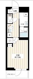 ジュイールパルフェ西新井 1Kの間取図画像