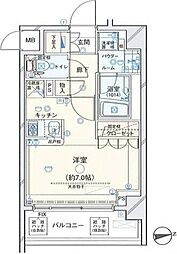 ヴェルト日暮里イースト 1Kの間取図画像