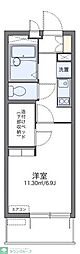 レオパレスプレステージ草加 1Kの間取図画像