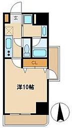 JR常磐線 北千住駅 徒歩7分の賃貸マンション 14階1Kの間取り