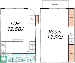島根2丁目戸建 1LDKの間取り
