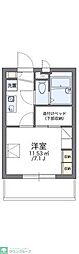レオパレスＹＯＳＨＩＮＯ 1階1Kの間取り