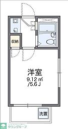 レオパレス竹の塚第10 203 2階1Kの間取り