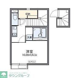 レオネクストラーラ 205 2階1Kの間取り