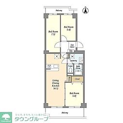 間取図画像 3LDK