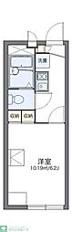 レオパレスシャルムハマナカ 1階1Kの間取り