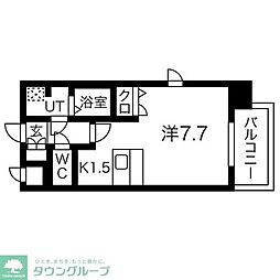 名古屋市営桜通線 太閤通駅 徒歩3分の賃貸マンション 10階1Kの間取り