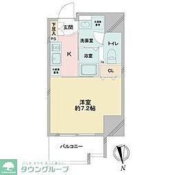 名古屋市営名城線 東別院駅 徒歩6分の賃貸マンション 9階1Kの間取り