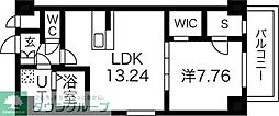 名古屋市営名城線 熱田神宮伝馬町駅 徒歩3分の賃貸マンション 9階1SLDKの間取り