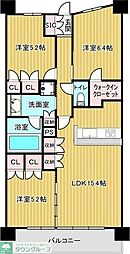 パークホームズLaLa名古屋みなとアクルス 3LDKの間取図画像