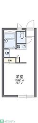 レオパレス里 1Kの間取図画像