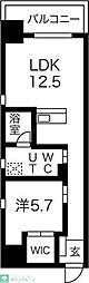 ザ・テラス丸の内 1LDKの間取図画像