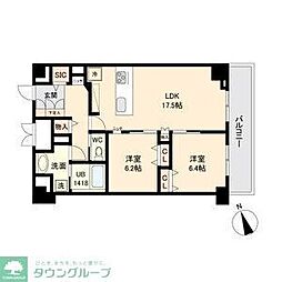 グランルクレ新栄ウエスト 2LDKの間取図画像