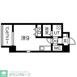 アレーヌコート金山 ワンルームの間取図画像