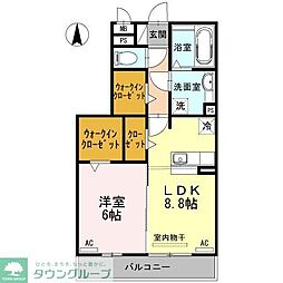 ラメゾンドB5 1LDKの間取図画像
