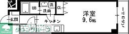 シーム・ドエル筒井 ワンルームの間取図画像