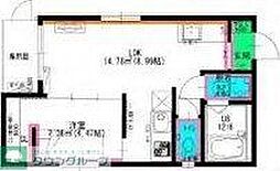 名古屋市営名城線 熱田神宮伝馬町駅 徒歩6分の賃貸アパート 1階1LDKの間取り