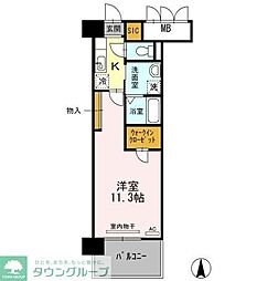 グランドソレイユ名駅 1Kの間取図画像