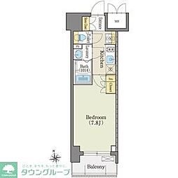 名古屋市営名城線 上前津駅 徒歩2分の賃貸マンション 8階1Kの間取り