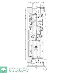 名古屋臨海高速あおなみ線 ささしまライブ駅 徒歩8分の賃貸マンション 7階1DKの間取り