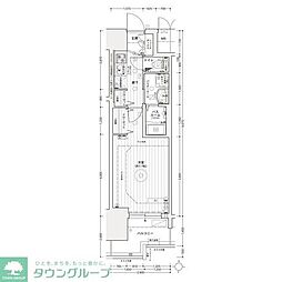 名古屋臨海高速あおなみ線 ささしまライブ駅 徒歩8分の賃貸マンション 7階1Kの間取り