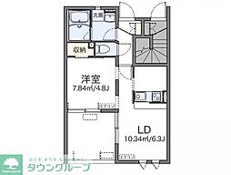 名古屋市営桜通線 瑞穂区役所駅 徒歩9分の賃貸アパート 1階1LDKの間取り