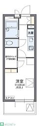 レオパレス野立II 3階1Kの間取り