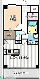 名古屋臨海高速あおなみ線 港北駅 徒歩5分の賃貸マンション 3階1LDKの間取り
