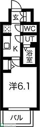 名古屋市営名城線 熱田神宮伝馬町駅 徒歩2分の賃貸マンション 3階1Kの間取り